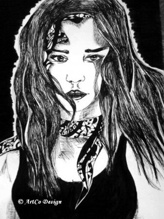 Dessin d'un femme